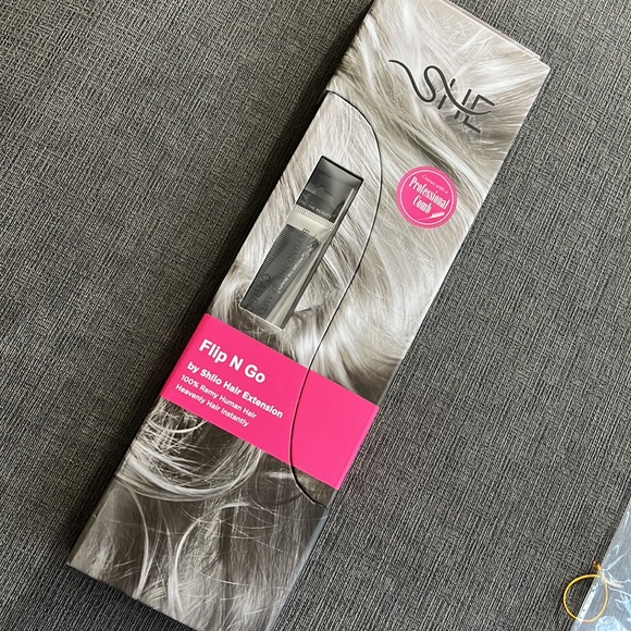 Hair extensions Flip N' Go  by Shilo 16-18" - #1 Jet Black w/ gift bag - Picture 2 of 8